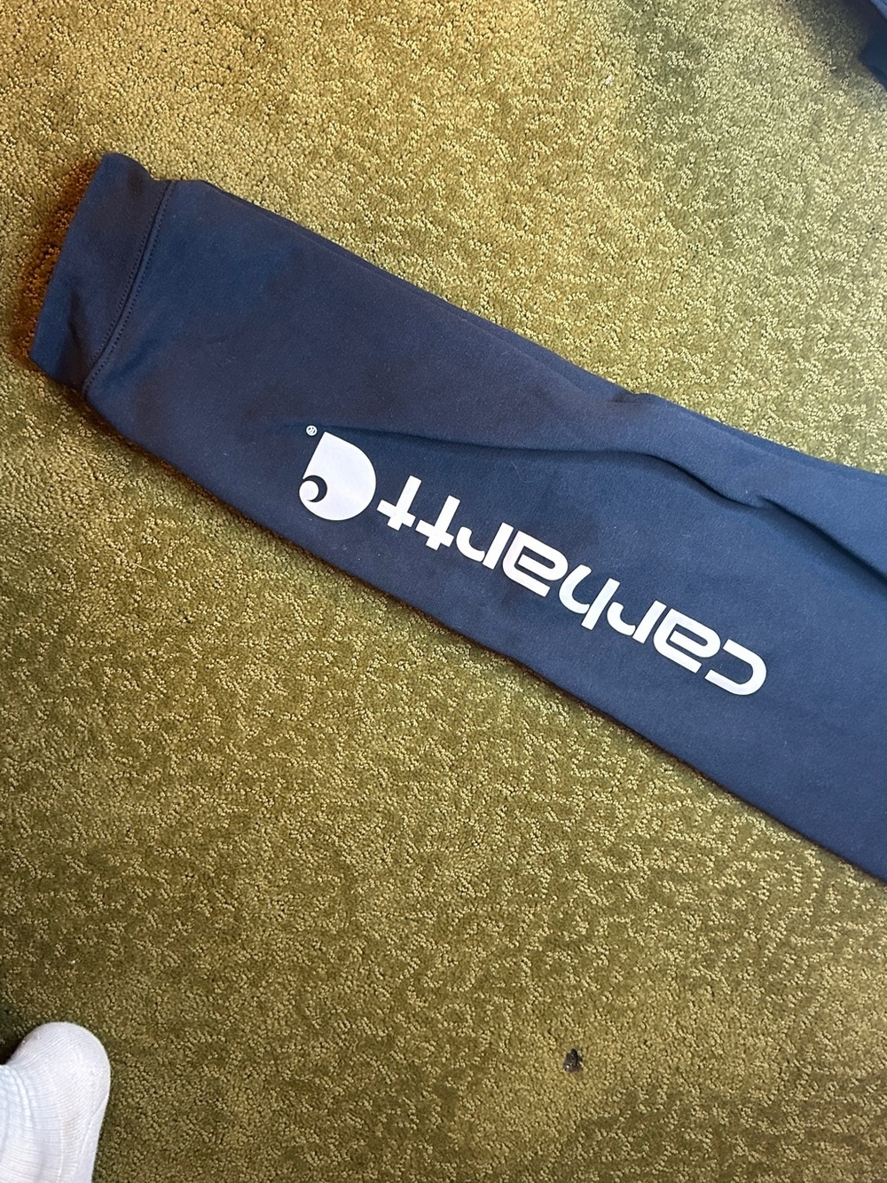 Carhartt Navy Sweatpant with White Side Logo